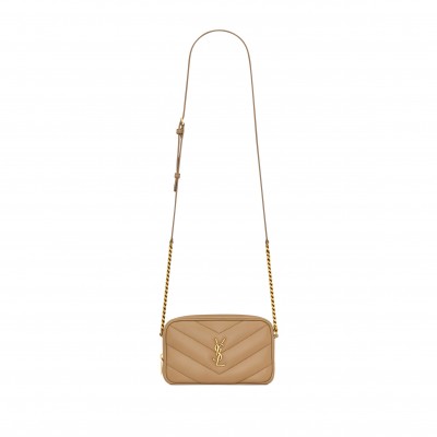 YSL LOULOU MINI CAMERA BAG IN LAMBSKIN 869816AAEAX2357 (18.5*11.5*5cm)